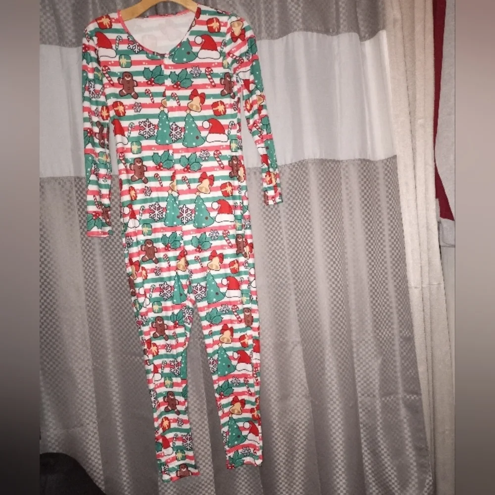 Women holiday Onesie Jumpsuit, with all over print